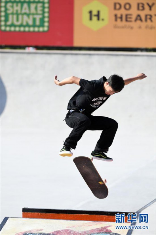 （体育）（4）滑板——中国·安徽滑板公开赛男子街式预赛赛况