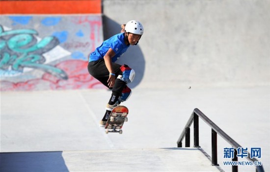 （体育）（1）滑板——中国·安徽滑板公开赛男子街式预赛赛况