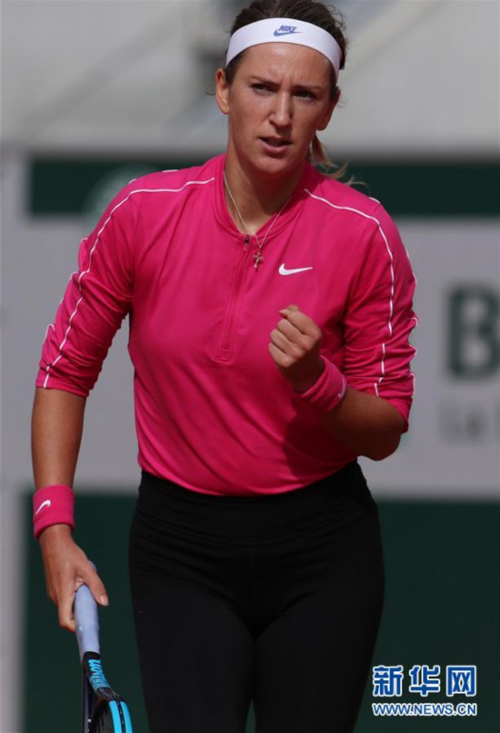 （体育）（14）网球——法网：阿扎伦卡止步第二轮