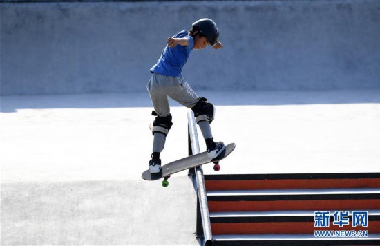 （体育）（6）滑板——中国·安徽滑板公开赛男子街式预赛赛况