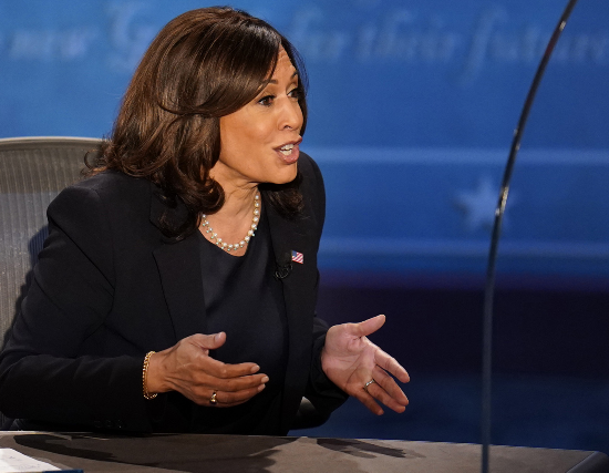 辩论|美副总统候选人隔3.6米辩论 中间竖巨大玻璃板