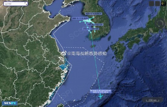 美军|美军E-8C深夜出动，航母打击群杀回马枪进南海