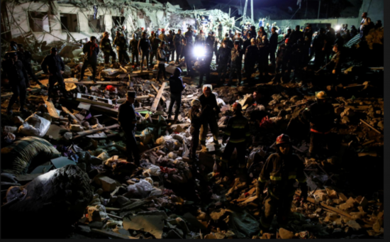  阿塞拜疆指责亚美尼亚袭击其第二大城市。（资料图，图源：路透社）