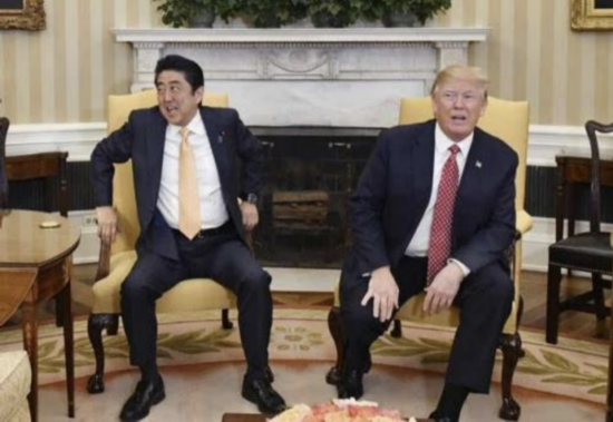 安倍对特朗普的手腕是很领教一番的