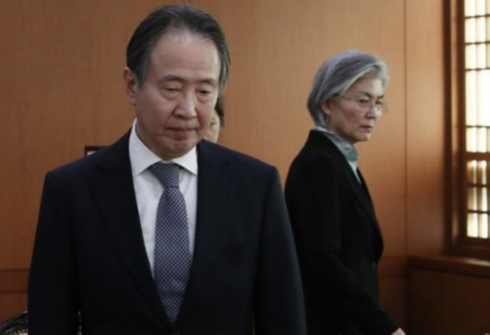 今年3月6日,韩国外长康京和召见富田浩司,抗议日方加强入境管制