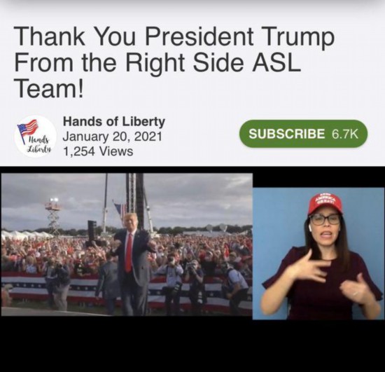 特朗普|白宫一手语翻译上岗一天就被换下：被人举报是特朗普支持者