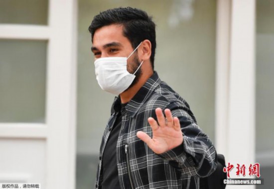  资料图：此前曼城球星京多安曾感染过新冠病毒。