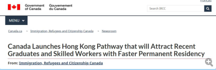 工作签证|横加干涉！加拿大宣称符合资格香港人可申请最长3年工作签证