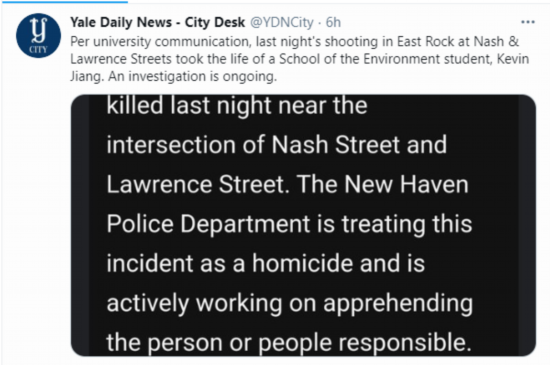 研究生|耶鲁大学26岁华裔研究生遭枪杀 一周前向女友求婚成功