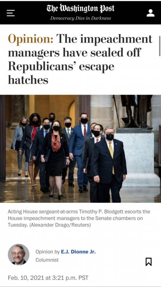 特朗普|众议院弹劾管理人团队陈述详尽 共和党人却并不买账