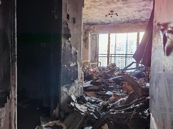 事发居民家中一片狼藉