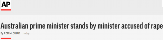 美联社报道截图