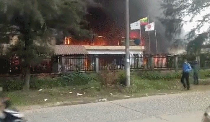 日资|缅甸仰光一家日资服装厂发生火灾