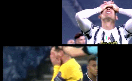 止步欧冠16强，梅西与C罗倍感失意。