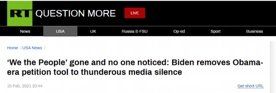 请愿|拜登政府干了件让全球网民意外的事,美国主流媒体却没有报