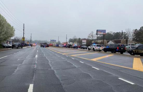 现场图（图源：美国佐治亚州警方）