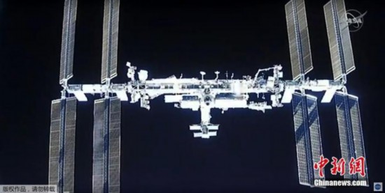 资料图：国际空间站。