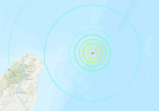 新西兰附近海域发生6.0级地震震源深度10公里