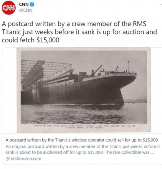 图片来源：美国有线电视新闻网(CNN)社交网站官方账号截图