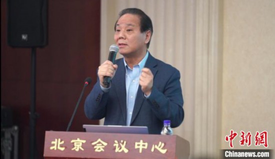 中国医学科学院血液病医院院长程涛致辞。　宋彦宁 摄