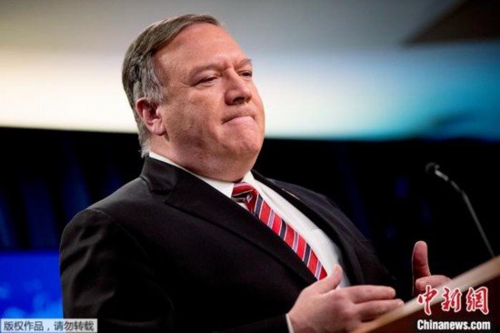 资料图为美国前国务卿蓬佩奥。