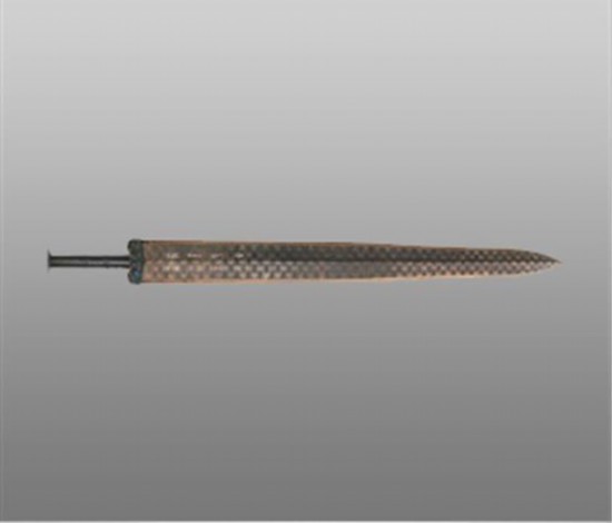 越王勾践剑。图片来源：湖北省博物馆网站