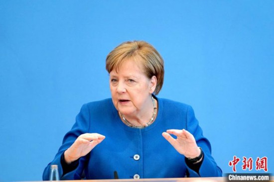 资料图：德国总理默克尔。