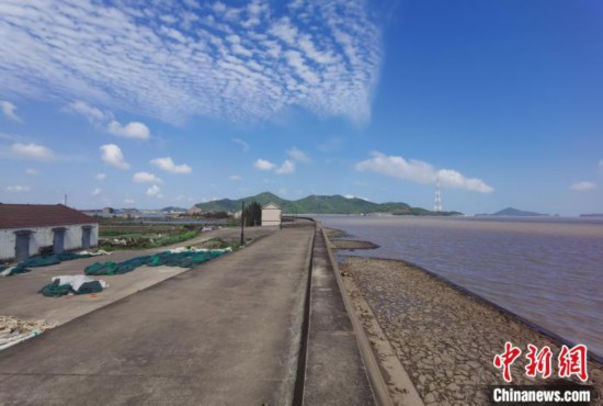 如今的三八海塘一影 项菁 摄