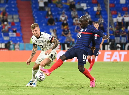 德法大战,坎特成为法国队场上的铁闸图据IC photo