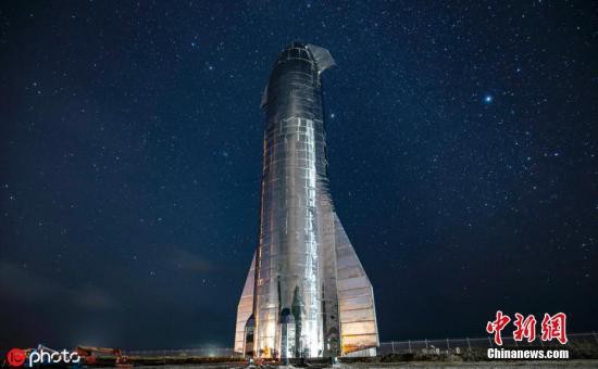 资料图：&ldquo;星舰&rdquo;火箭的艺术渲染图。图片来源：ICphoto