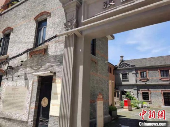 张园聚集了28种不同风格的石库门里弄建筑。　陈静 摄