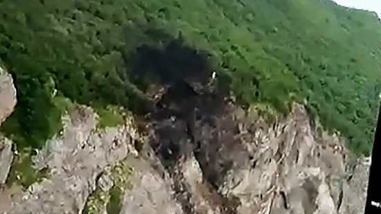  俄坠机事故现场截图