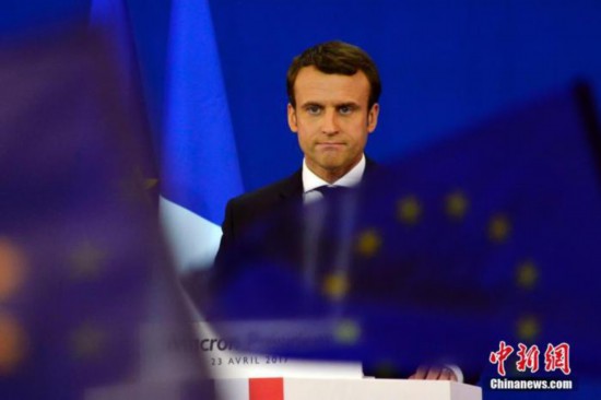 资料图：法国总统马克龙。