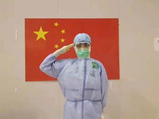  李英豪曾是武汉抗疫河南援鄂医疗队成员。来源：受访者供图