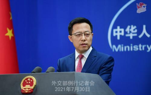 外交部发言人赵立坚