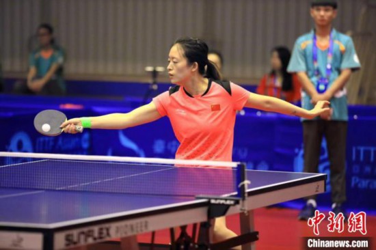 比赛中的王睿。(资料图) 王睿供图