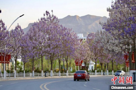 资料图：一特色小镇街头。李玉峰 摄
