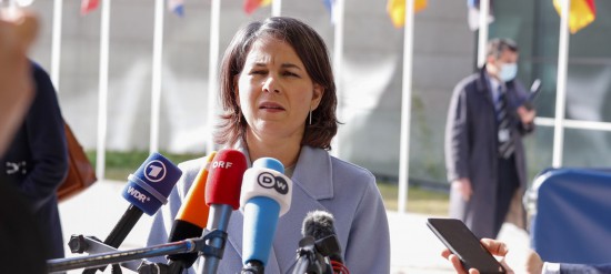 △德国外长贝尔伯克（图片来源：欧新社）