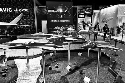 &ldquo;先进制空作战&rdquo;主题展台。