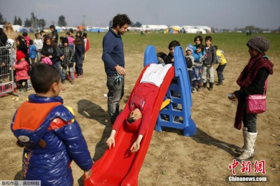 资料图片:难民。