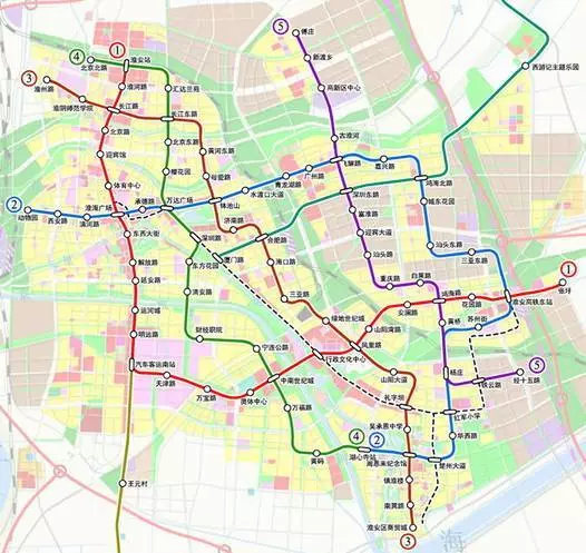 未来的淮安,主城中心20分钟通达!7条轨交线路总长255公里