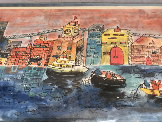 　　画卷主人公&ldquo;小象艾尔&rdquo;，乘坐高铁，从香港出发，途径广州