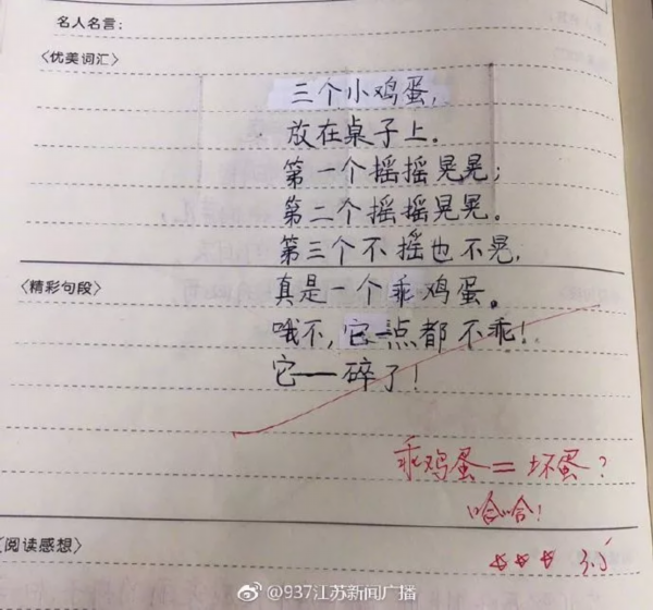 "台风爷爷,让我作业飞走!"南京小学生写的诗都这么逆天了?