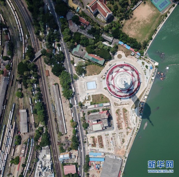 （国际&middot;&ldquo;一带一路&rdquo;高峰论坛&middot;图文互动）（12）通讯：映月莲花别样明&mdash;&mdash;探访竣工在即的科伦坡莲花电视塔