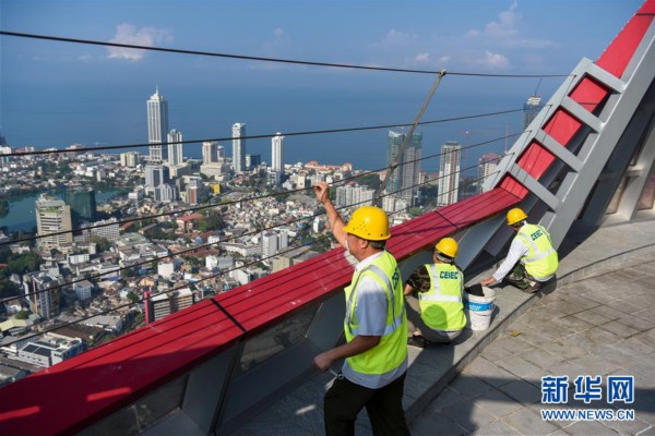 （国际&middot;&ldquo;一带一路&rdquo;高峰论坛&middot;图文互动）（10）通讯：映月莲花别样明&mdash;&mdash;探访竣工在即的科伦坡莲花电视塔
