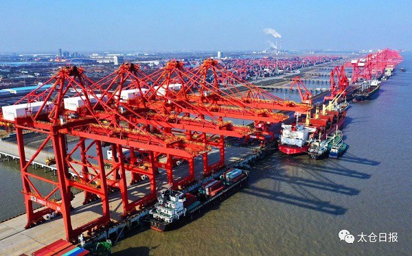Taicang port ushers in prosperous development