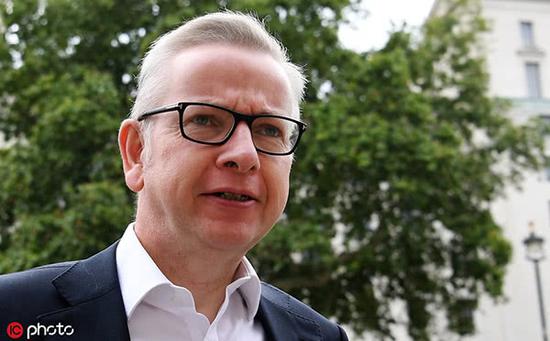 负责英国无协议脱欧的内阁大臣迈克尔&middot;戈夫 @IC Photo