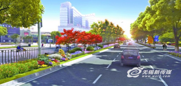 生态智能工程将刷新无锡高新区颜值 长江北路改造明年初完成