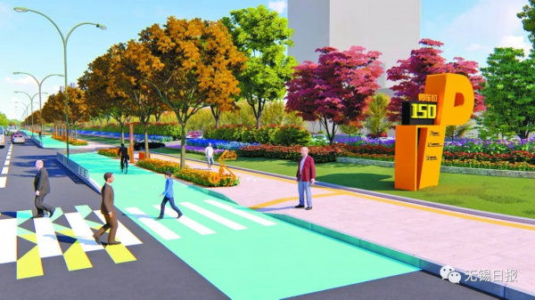 年底竣工 惠山大道新妆高颜值效果图曝光