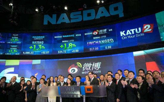 新浪微博上市现场
